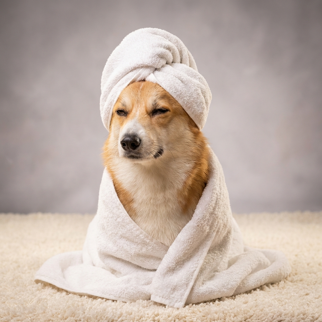 Corgi spa portrait